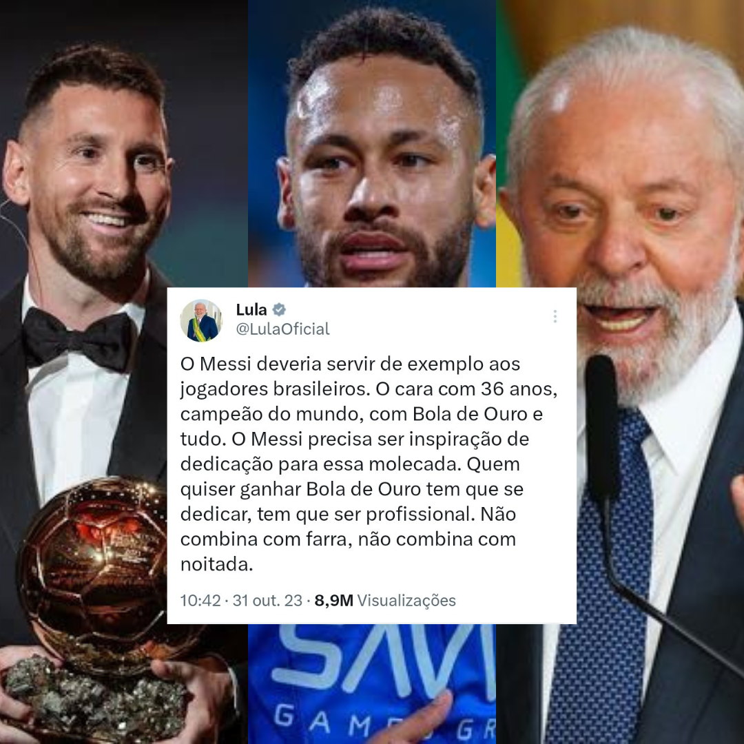 Lula parabeniza Messi por prêmio de 'Melhor do Mundo', e internautas  apontam indireta para Neymar - ISTOÉ Independente