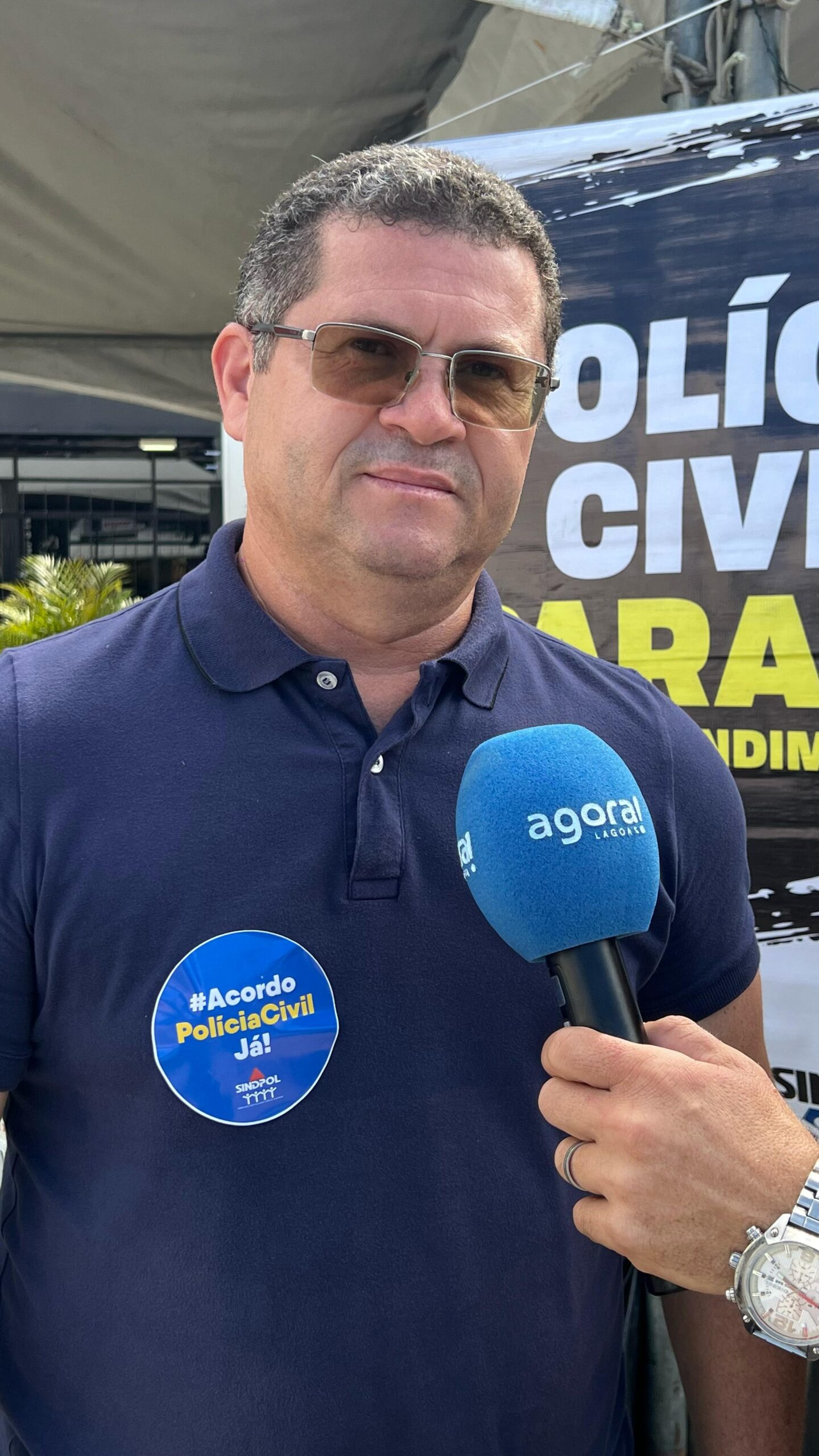 presidente do Sindpol, Jânio Barbosa