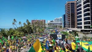 Manifestação a favor do Bolsonaro